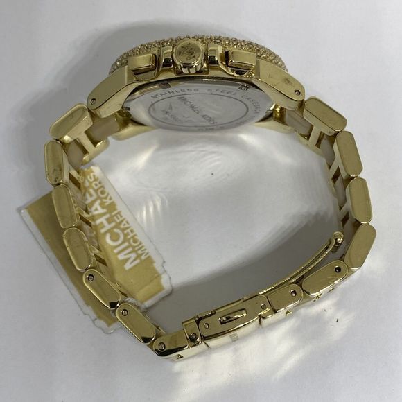 Michael Kors MK5802 Women's Gold Bracelet Analog Dial Quartz Wrist Watch EY323 - Picture 11 of 12